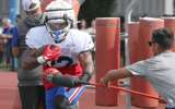 Former Kentucky Wildcat Ray Davis at Buffalo Bills training camp