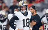 Former South Carolina and current New Orleans Saints quarterback Spencer Rattler. Mark J. Rebilas-USA TODAY Sports