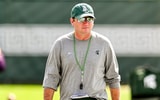 Michigan State's head coach Jonathan Smith looks on during the first day of football camp on Tuesday, July 30, 2024, in East Lansing - Nick King, USA TODAY SportsMichigan State's head coach Jonathan Smith looks on during the first day of football camp on Tuesday, July 30, 2024, in East Lansing - Nick King, USA TODAY Sports