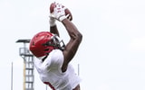South Carolina football's Nyck Harbor catches a pass during practice (Photo: Katie Dugan | GamecockCentral.com)