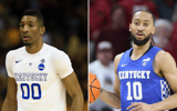 Photo of Marcus Lee (left) and Davion Mintz by USA TODAY Sports
