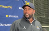 Michigan Wolverines football head coach Sherrone Moore went with Davis Warren against Fresno State. (Photo by Clayton Sayfie / TheWolverine.com)