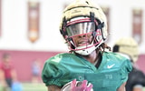 Elijah Moore at Florida State Practice (Ben Spicer/Warchant)