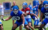 QB Gavin Wimsatt at Kentucky football practice