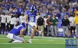 Alex Raynor kicking a field goal - Dr. Michael Huang, Kentucky Sports Radio
