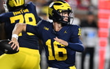 Michigan QB Davis Warren started his first career game in a 30-10 win over Fresno State. (Lon Horwedel/The Wolverine)