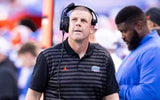 Florida Gators head coach Billy Napier walks on the sideline against the Miami Hurricanes during the second half at Ben Hill Griffin Stadium. Mandatory Credit: Matt Pendleton-USA TODAY Sports