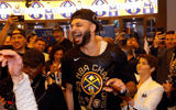 Denver Nuggets guard Jamal Murray (27) celebrates after the Nuggets won the NBA championship by defeating the Miami Heat in game five of the 2023 NBA Finals at Ball Arena. Mandatory Credit: Isaiah J. Downing-Imagn Images