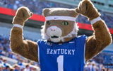 Kentucky Wildcat mascot at Kroger Field - Dr. Michael Huang, Kentucky Sports Radio