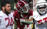 Alabama OLs Kadyn Proctor, Elijah Pritchett + WR Cole Adams