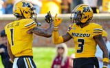 Missouri WRs Luther Burden and Theo Wease
