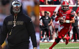 Colorado HC Deion Sanders and Utah QB Cam Rising
