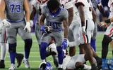 Kentucky RB Jamarion Wilcox loses his helmet vs Georgia