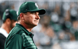 Michigan State's head coach Jonathan Smith looks on on the game against Florida Atlantic during the second quarter on Friday, Aug. 30, 2024, at Spartan Stadium in East Lansing - Nick King, USA TODAY Sports