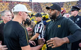 Michigan Wolverines football head coach Sherrone Moore welcomed Lincoln Riley to the Big Ten with a 27-24 loss at The Big House. (Photo by Junfu Han / USA TODAY NETWORK via Imagn Images)
