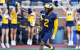 Michigan Wolverines football cornerback Will Johnson is the program's all-time leader in career pick-sixes. (Photo by Junfu Han / USA TODAY NETWORK via Imagn Images)