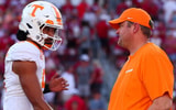 Tennessee quarterback Nico Iamaleava and coach Josh Heupel. Credit: UT Athletics