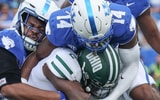 Ty Bryant and the Kentucky defense gang tackle against Ohio, via Dr. Michael Huang, KSR