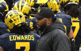 Michigan Wolverines football head coach Sherrone Moore is pursuing Bryce Underwood. (Photo by Lon Horwedel / TheWolverine.com)