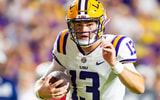 LSU QB Garrett Nussmeier is tied for the NCAA lead in completions (Photo: © SCOTT CLAUSE/USA TODAY Network / USA TODAY NETWORK via Imagn Images)