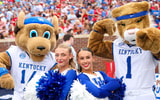 Kentucky cheerleaders and mascots pose during the Ole Miss game - Mont Dawson, Kentucky Sports Radio