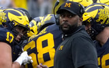 Michigan head coach Sherrone Moore has U-M at 5-5. (Eric Seals | USA TODAY NETWORK via Imagn Images)