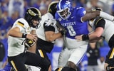Kentucky DL Deone Walker fights through a double team vs Southern Miss, vs. Dr. Michael Huang, KSR