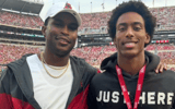 Former Alabama WR Julio Jones with Tide commit Dawson Merritt