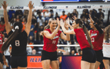 Nebraska volleyball Leyla Blackwell and Bergen Reilly