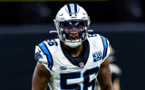 Carolina Panthers rookie linebacker Trevin Wallace - Stephen Lew, Imagn Images
