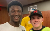 2026 WR Dveyoun Bonwell-Witte with Nebraska coach Garret McGuire