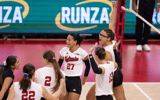 Nebraska volleyball Rebekah Allick and Harper Murray