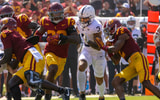USC linebacker Desman Stephens returns an interception during a game against Penn State