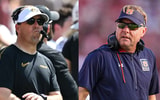 Eli Drinkwitz and Hugh Freeze by Maria Lysaker-Imagn Images and Dale Zanine-Imagn Images