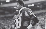 Former South Carolina running back and Heisman Trophy winner George Rogers looks on during second-half action during a home game in 1980. The photo was the inspiration for his statue at Springs Brooks Plaza outside of Williams-Brice Stadium. (Photo courtesy of South Carolina Athletics.)
