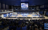 A wide shot of Memorial Coliseum during the Blue-White Game - Dr. Michael Huang, Kentucky Sports Radio