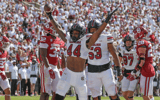South Carolina football tight end and special teamer Moe Brown celebrating a successful 2-point converstion (Photo by: CJ Driggers | GamecockCentral.com)