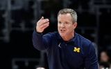 Michigan Wolverines basketball head coach Dusty May has U-M off and running in the regular season. (Photo by Rick Osentoski-Imagn Images)