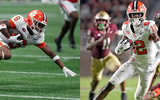 Tyler Brown and Bryant Wesco by Joshua L. Jones / USA TODAY NETWORK and Melina Myers-Imagn Images