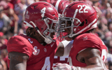 Alabama QB Jalen Milroe and RB Justice Haynes