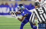 Dane Key running after the catch against Auburn defender - Dr. Michael Huang, Kentucky Sports Radio