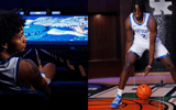 Caleb Wilson and Acaden Lewis take pictures during their official visits to Kentucky