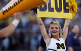 Michigan Stadium The Big House tunnel fans cheerleader
