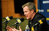 Michigan Wolverines basketball head coach Dusty May (Photo by Junfu Han / USA TODAY NETWORK via Imagn Images)