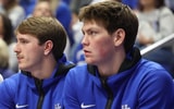 Kentucky's Jaxson Robinson, Travis Perry, and Trent Noah on the bench during a game - Dr. Michael Huang, Kentucky Sports Radio