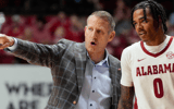 Alabama coach Nate Oats and guard Labaron Philon