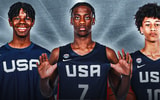 Caleb Wilson, AJ Dybantsa, and Nate Ament