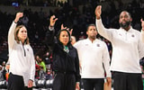 South Carolina women's basketball coach Dawn Staley (Photo by Katie Dugan/GamecockCentral)