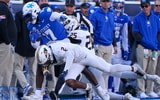 Kentucky WR Hardley Gilmore catches a pass vs. Murray State, via Mont Dawson, KSR