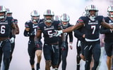South Carolina football stars Kyle Kennard (5), Josh Simon (6), and Nick Emmanwori (7) leading the Gamecocks out of the tunnel before the Missouri contest. Photo by: Katie Dugan | GamecockCentral
